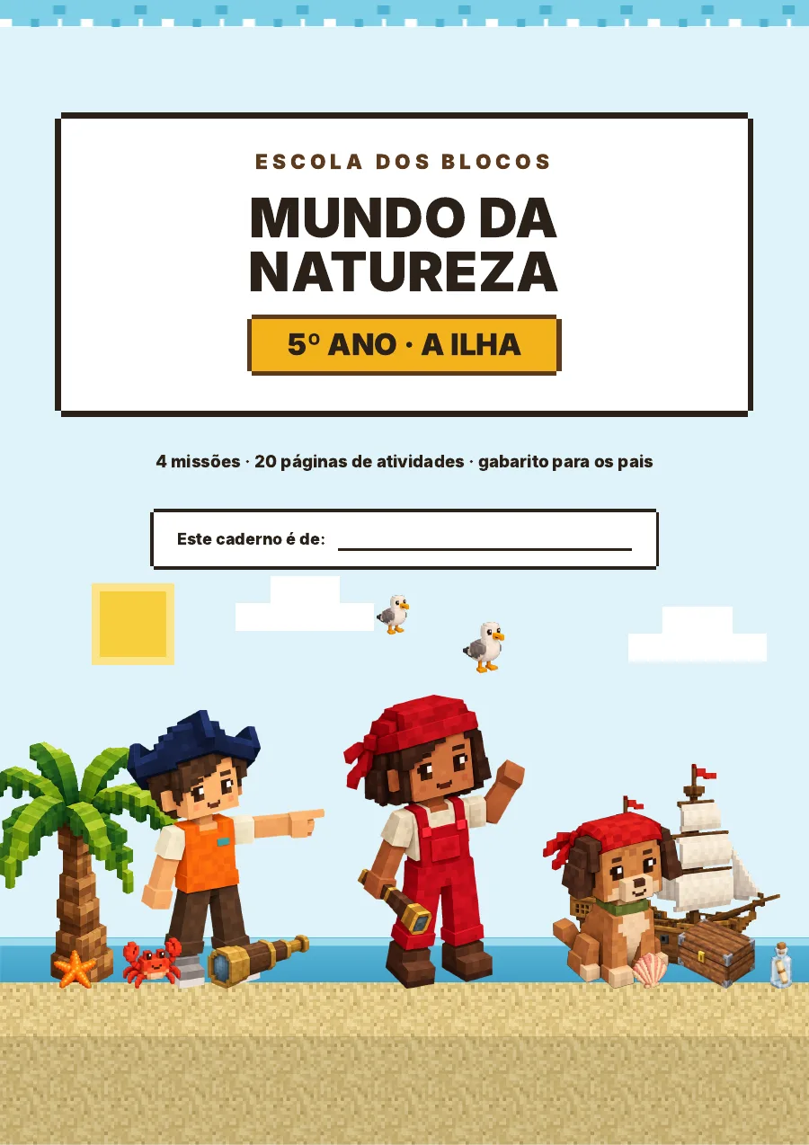 Capa do caderno Mundo da Natureza, 5º ano