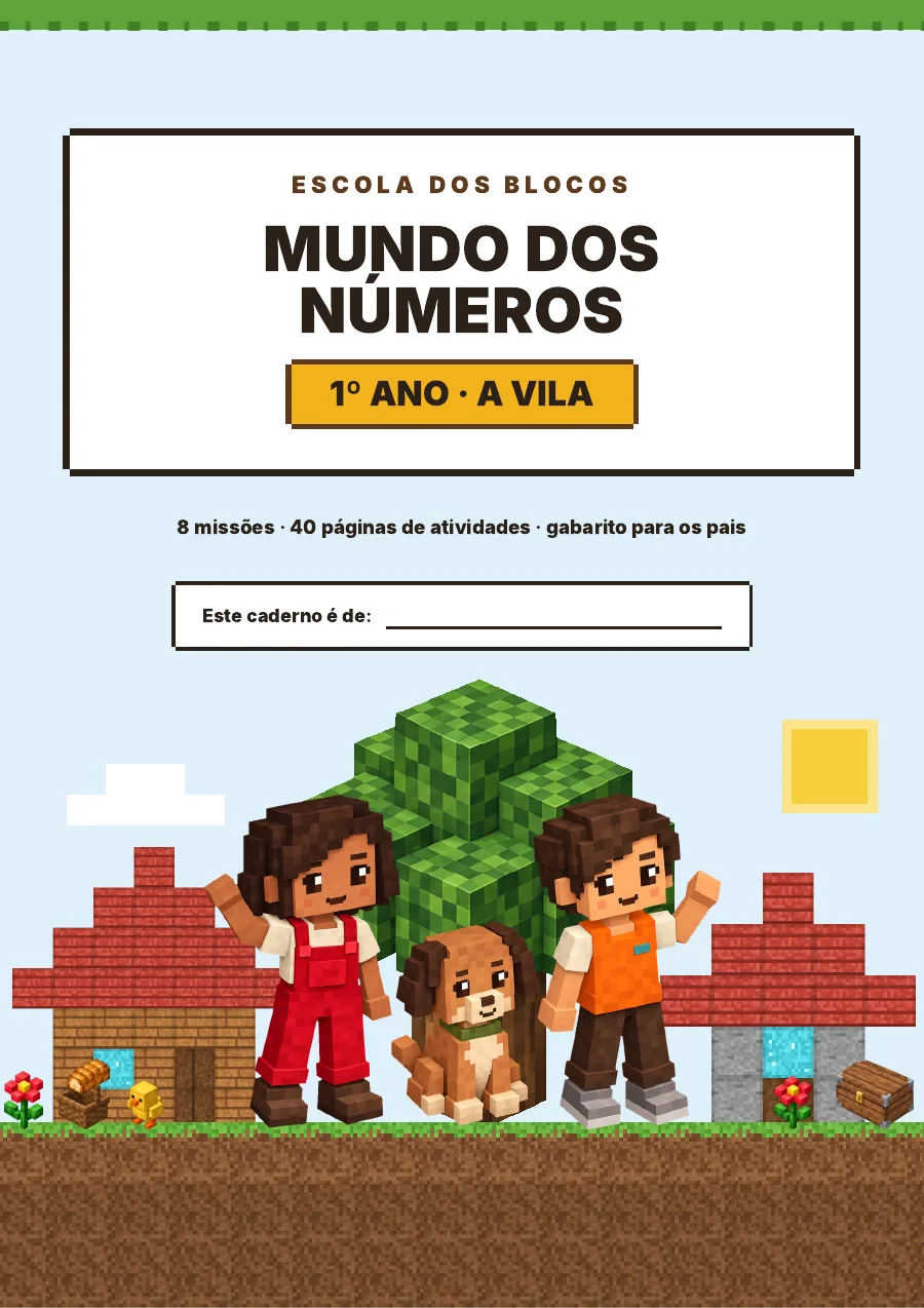 Capa do caderno Mundo dos Números