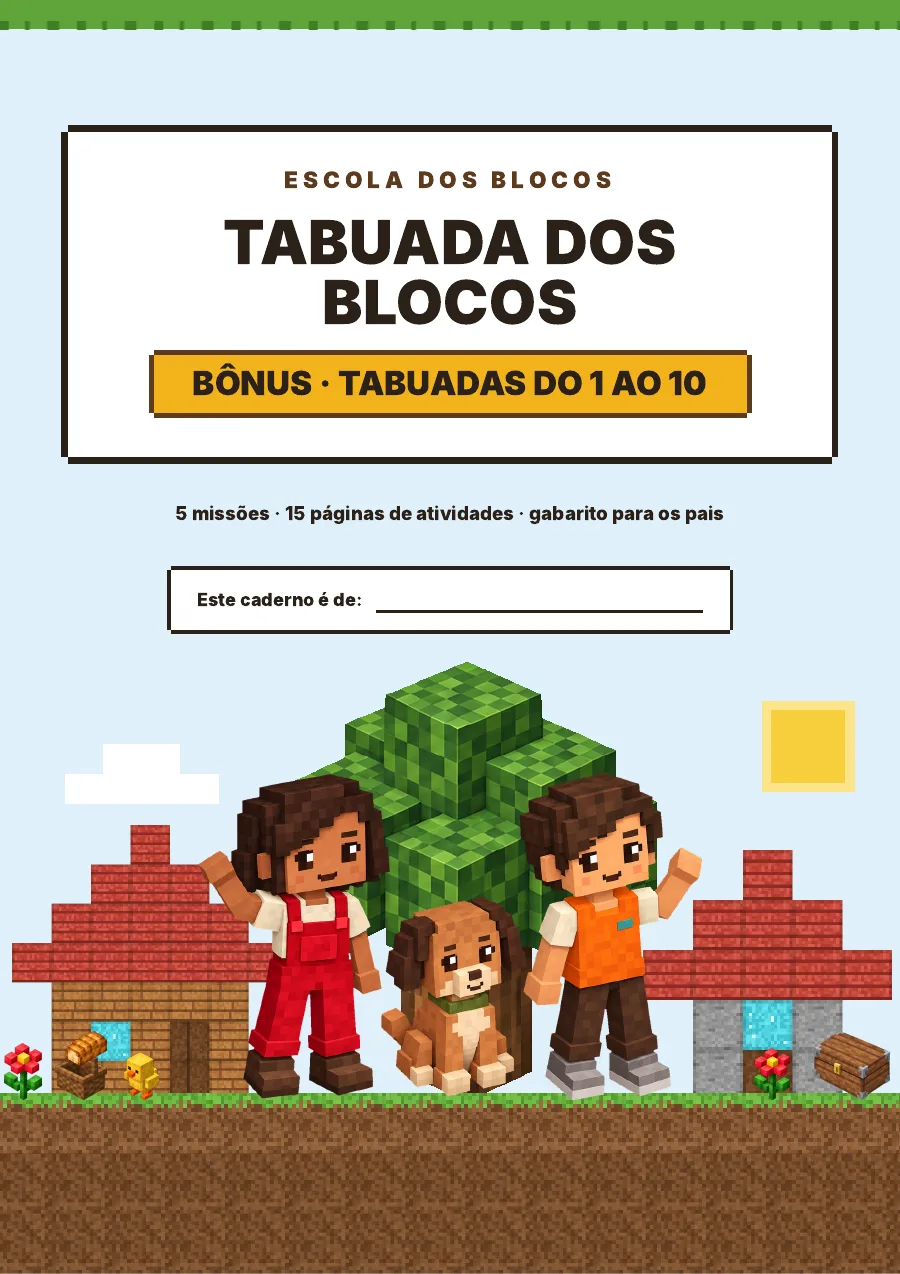 Capa da Tabuada dos Blocos